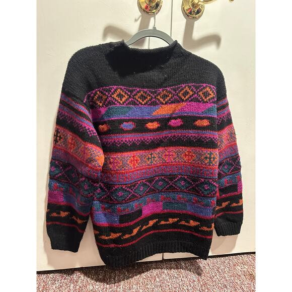 Nomadic traders Berkeley California 100% wool small woman sweater - Picture 3 of 3